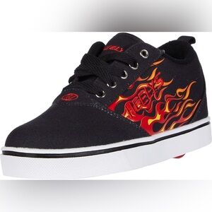 Size 5 Youth Heelys Black and Red Kids Shoes